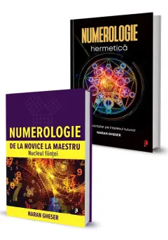 Coperta cărții Pachet Numerologie de la novice la maestru. Nucleul fiintei + Numerologie hermetica. Set 2 carti