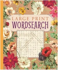 Coperta cărții Large print wordsearch.