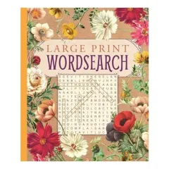 Coperta cărții Large print wordsearch.