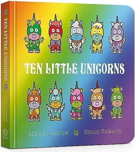 Coperta cărții Ten Little Unicorns Board Book