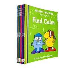 Coperta cărții Mr Men and Little Miss Discover You 10 Books Collection Set By Roger Hargreaves (All Different, I Am Angry, Sharing, Feeling Sad, Worries, Find Calm, Caring, Try Again, Be Yourself & Be Kind)