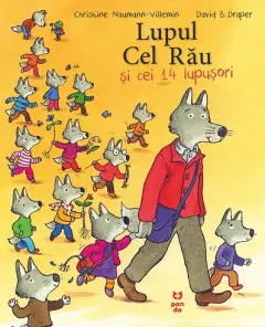 Coperta cărții Lupul cel rău și cei 14 lupușori