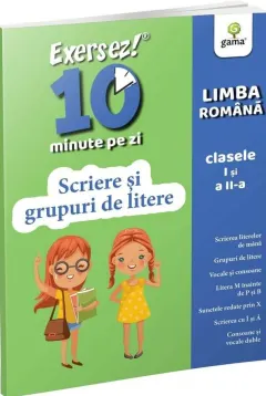 Coperta cărții Exersez 10 minute pe zi! Scriere și grupuri de litere. Clasele I-II