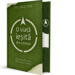 Coperta cărții O viata iesita din comun. 365 de provocari zilnice ancorate in Scriptura. Editie speciala cu Sprayed Edges