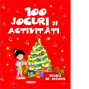 Coperta cărții 100 Jocuri si activitati. Bradul de Craciun
