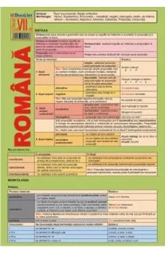 Coperta cărții Plansa Limba romana - Clasa 7