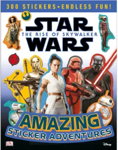 Coperta cărții Star Wars The Rise of Skywalker Amazing Sticker Adventures
