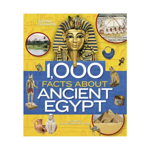 Coperta cărții 1,000 facts about ancient Egypt