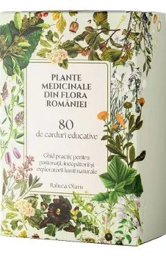 Coperta cărții Set 80 carduri + Ghid practic. Plante medicinale din flora Romaniei