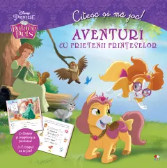 Coperta cărții Aventuri cu prietenii prințeselor. Citesc și mă joc