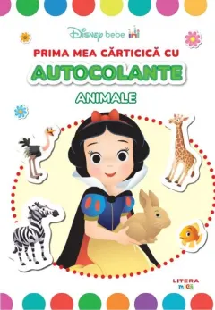 Coperta cărții Disney Bebe. Prima mea carticica cu autocolante. Animale