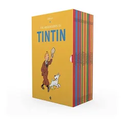 Coperta cărții The Adventures of Tintin (Paperback - Box Set - 23 Titles), Hergé
