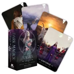 Coperta cărții Dark Magick Oracle: Reveal the Light Within (36 Gilded Cards and 112-Page Full-Color Guidebook)