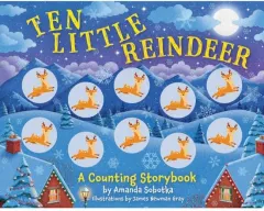 Coperta cărții Ten Little Reindeer