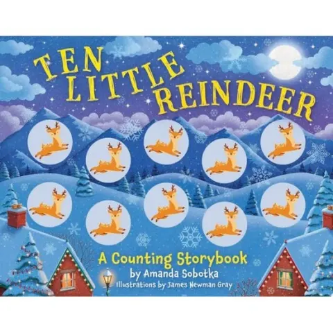 Coperta cărții Ten Little Reindeer