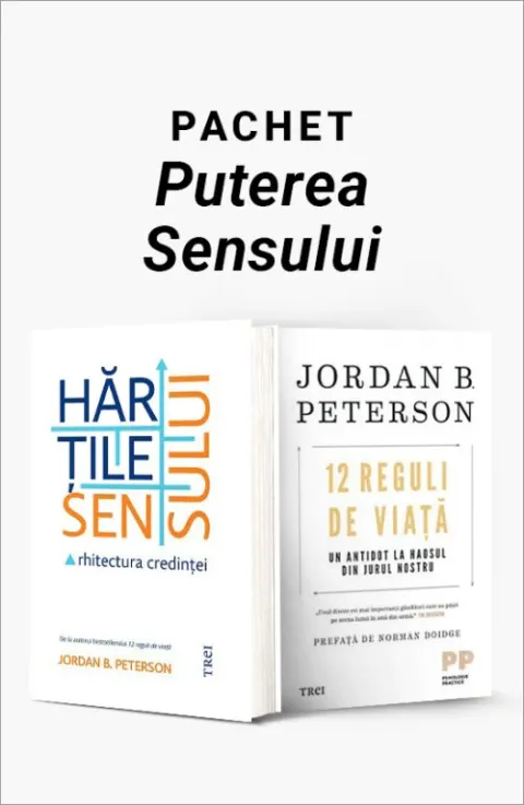 Coperta cărții Pachet Puterea Sensului. Harțile sensului/12 reguli de viață - Jordan B. Peterson