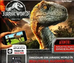 Coperta cărții Jurassic World. Un regat in ruina. Dinozaurii din Jurassic World in realitatea augmentata