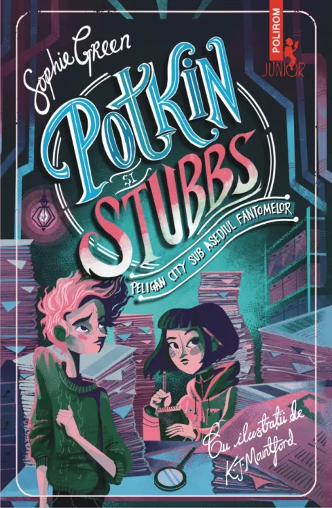 Coperta cărții Potkin și Stubbs. Peligan City sub asediul fantomelor