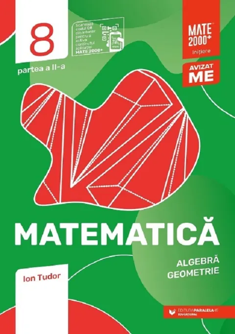 Coperta cărții Matematica. Algebra, geometrie. Caiet de lucru. Initiere. Clasa a VIII-a. Partea a II-a