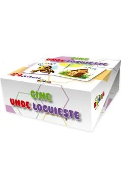 Coperta cărții Cine unde locuieste. 24 jetoane