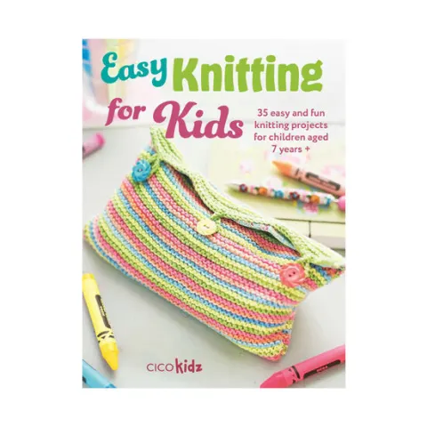 Coperta cărții Easy knitting for kids: 35 easy and fun knitting projects for children aged 7 years +