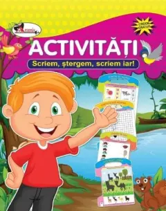 Coperta cărții Activitati. Scriem, stergem, scriem iar!