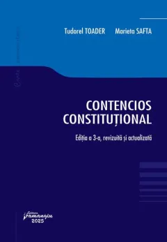 Coperta cărții Contencios constituțional