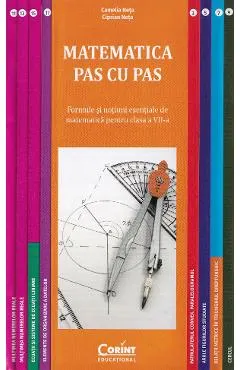 Coperta cărții Matematica pas cu pas - Clasa 7 - Formule si notiuni esentiale - Camelia Neta, Ciprian Neta