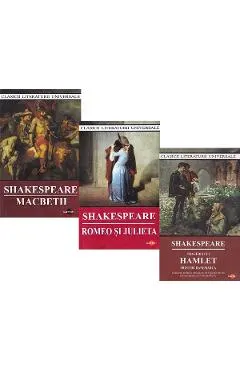 Coperta cărții Pachet 3 carti: Macbeth + Romeo si Julieta + Tragedia lui Hamlet
