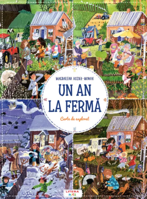 Coperta cărții Un an la ferma. Carte de explorat