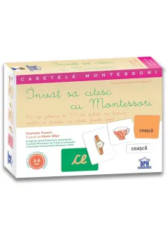 Coperta cărții Învaț să citesc cu Montessori: 84 de Jetoane și 51 de tichete de lectură pentru a învăța să citești foarte ușor
