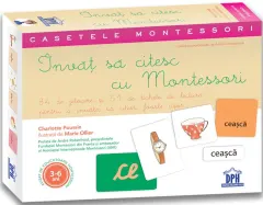 Coperta cărții Învaț să citesc cu Montessori: 84 de Jetoane și 51 de tichete de lectură pentru a învăța să citești foarte ușor