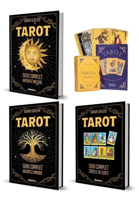 Coperta cărții TAROT Kit Complet: Set 78 de Carti de TAROT + 4 Carti despre TAROT