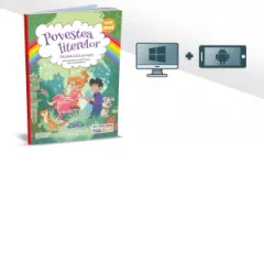 Coperta cărții Povestea literelor - Alfabetul din povesti. Jocuri educative si activitati distractive pentru clasa pregatitoare