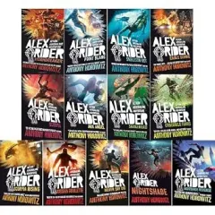 Coperta cărții The Complete Alex Rider Collection by Anthony Horowitz: Missions 1-13 - From Stormbreaker to Nightshade Revenge (13-Book Set)