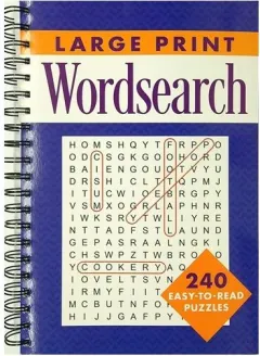 Coperta cărții Large Print Wordsearch- Books Kinokuniya