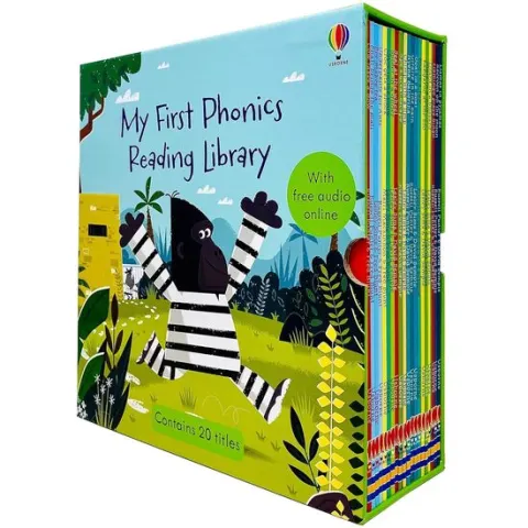 Coperta cărții Usborne My First Phonics Reading Library 20 Books Collection Box Set
