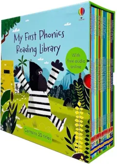 Coperta cărții Usborne My First Phonics Reading Library 20 Books Collection Box Set