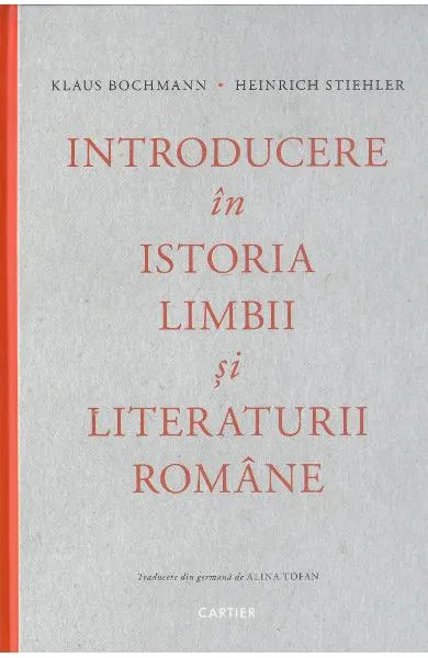 Coperta cărții Introducere în istoria limbii și literaturii române