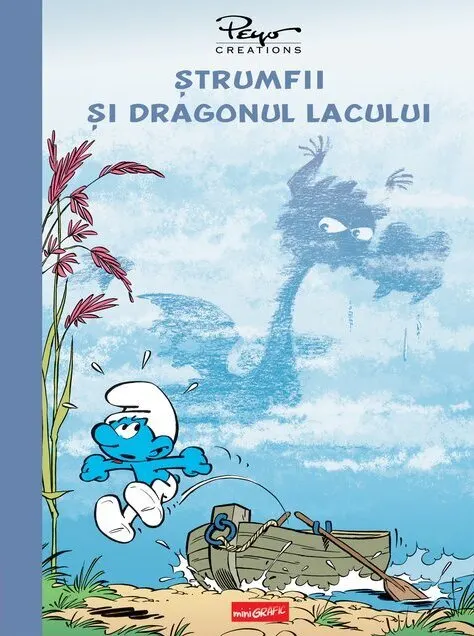 Coperta cărții Ștrumfii și dragonul lacului