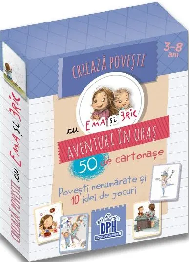 Coperta cărții Creeaza povesti cu Ema si Eric: Aventuri in oras