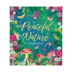 Coperta cărții Peaceful nature coloring book