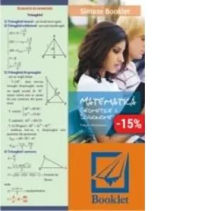 Coperta cărții Sinteze Booklet - Matematica. Geometrie si Trigonometrie