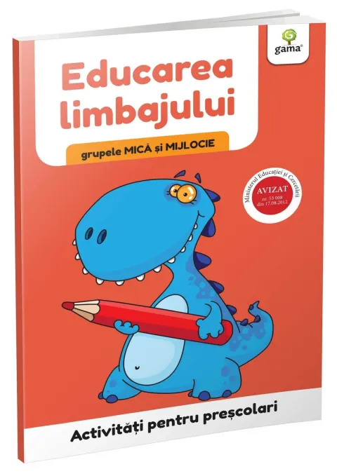 Coperta cărții Educarea limbajului grupele mica si mijlocie