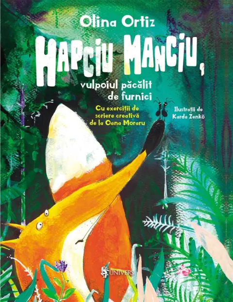 Coperta cărții Hapciu Manciu, vulpoiul păcălit de furnici