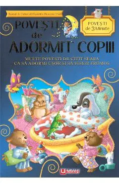 Coperta cărții Povesti de adormit copiii. Povesti de 3 minute