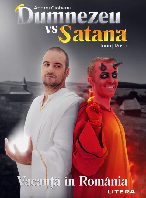 Coperta cărții Dumnezeu vs Satana. Vacanta in Romania