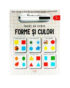 Coperta cărții Invat sa scriu. Forme si culori