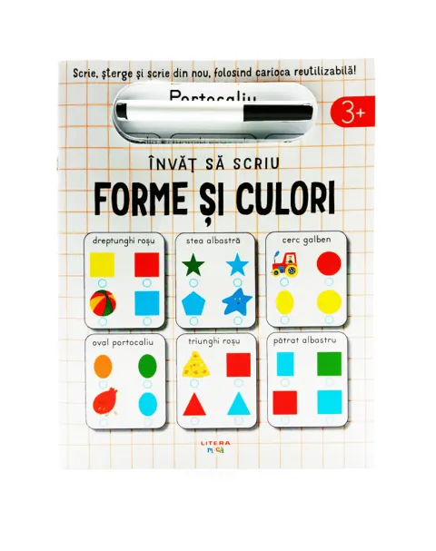 Coperta cărții Invat sa scriu. Forme si culori