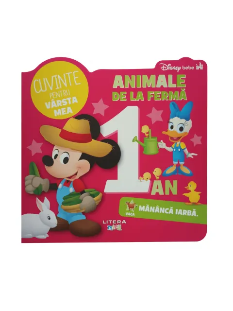 Coperta cărții Disney Bebe. Cuvinte pentru vârsta mea. Animale de la fermă